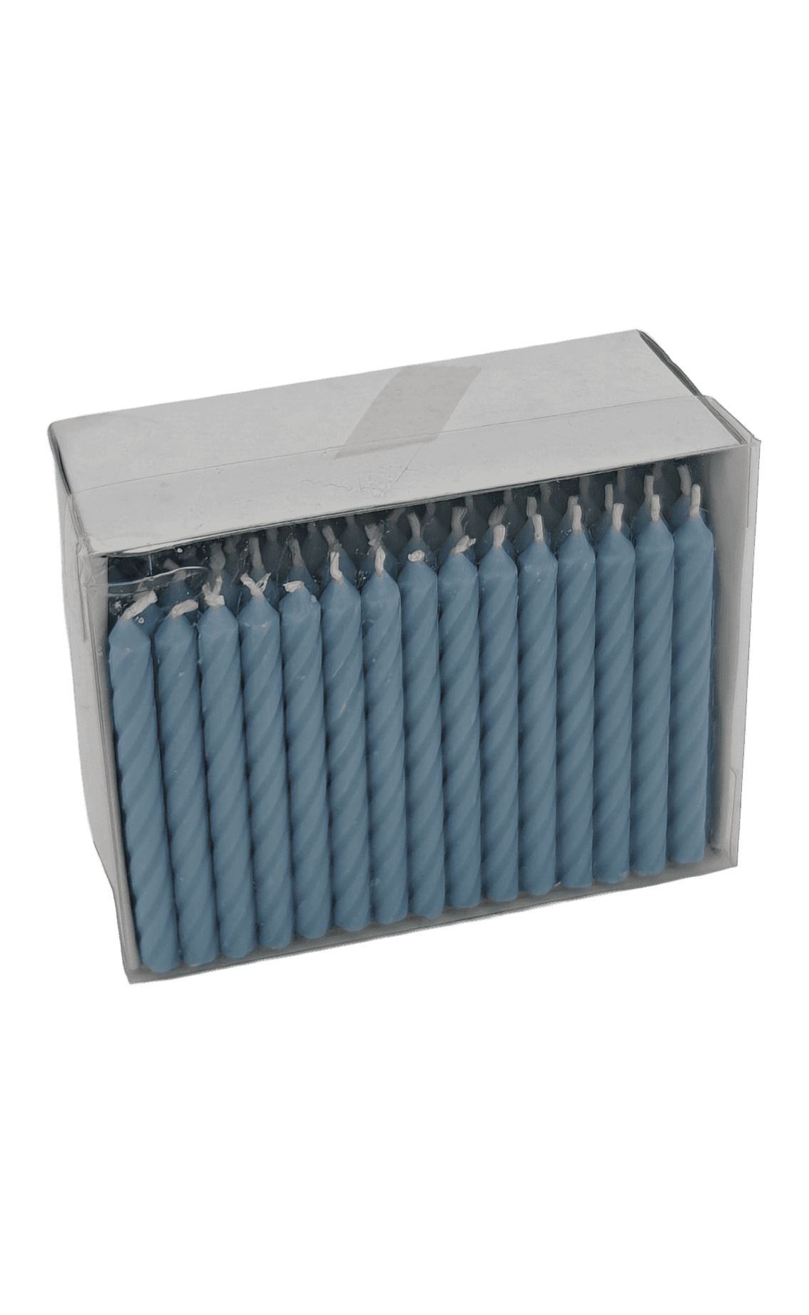 Blauwe verjaardagskaarsjes 120 stuks inclusief 100 houders 2