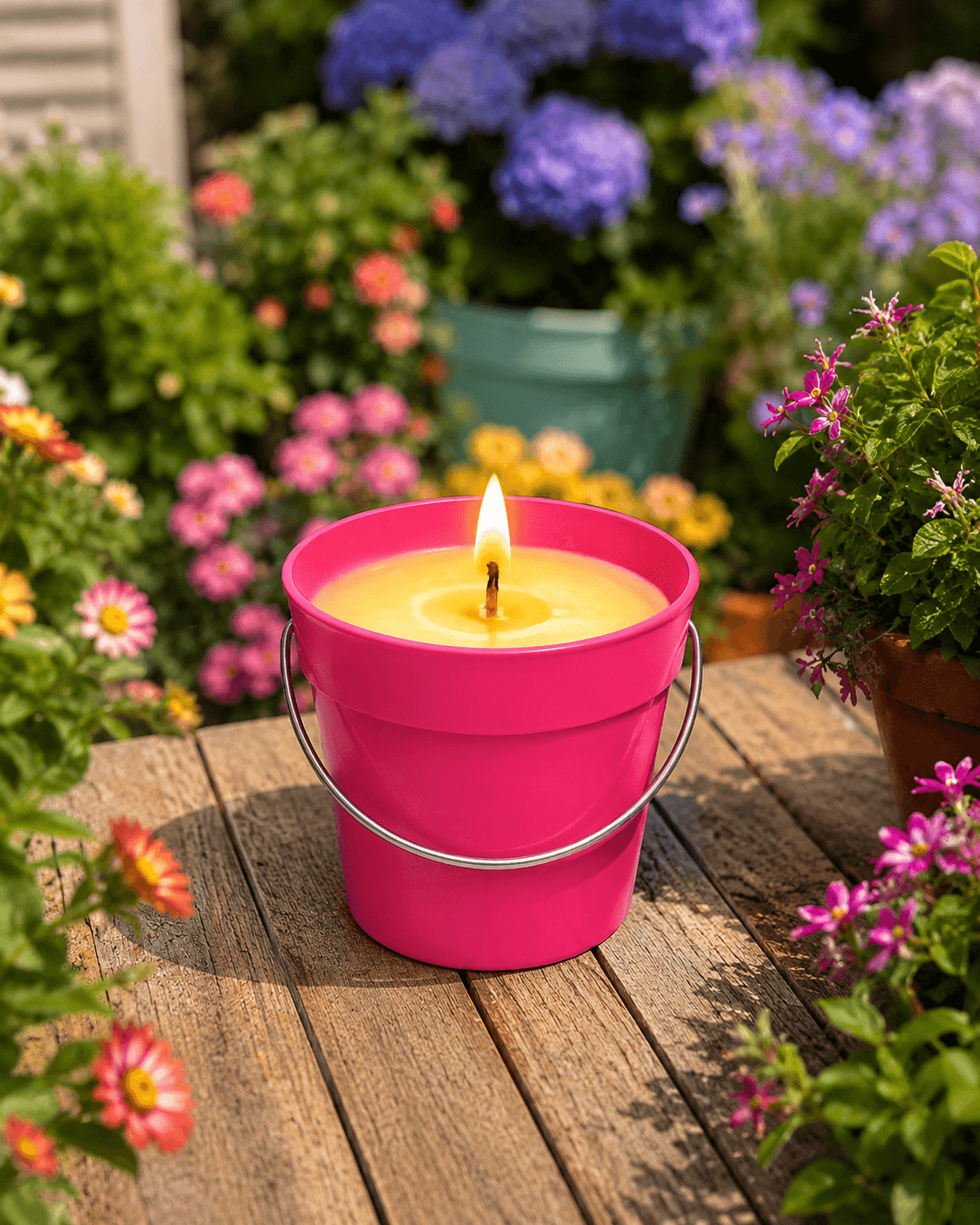 Pink emmertje met citronellavulling